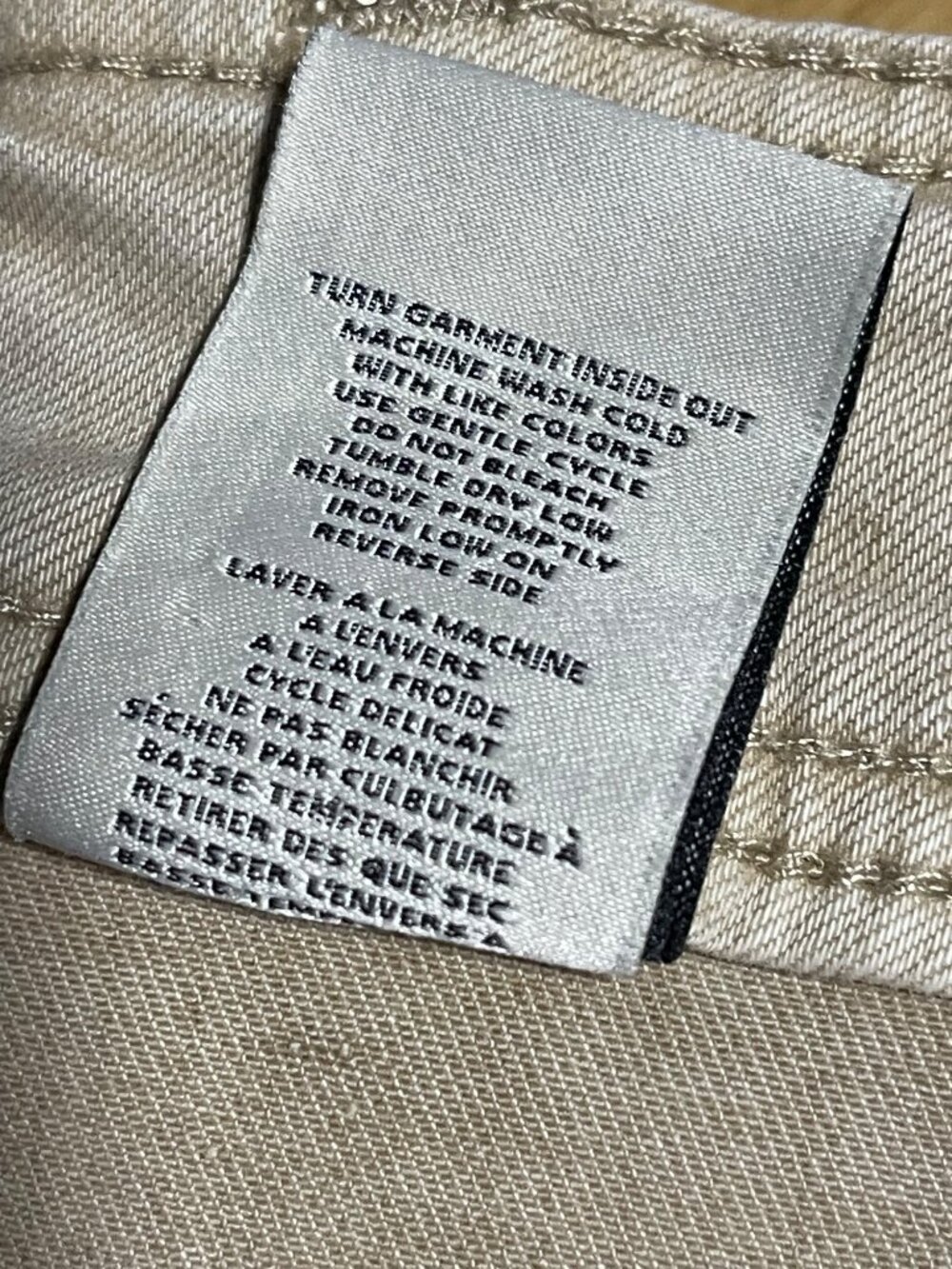 OAT New York High-Rise Wide-Leg Utility Pants Beige Denim Jeans Womens 10/30 - Picture 10 of 10